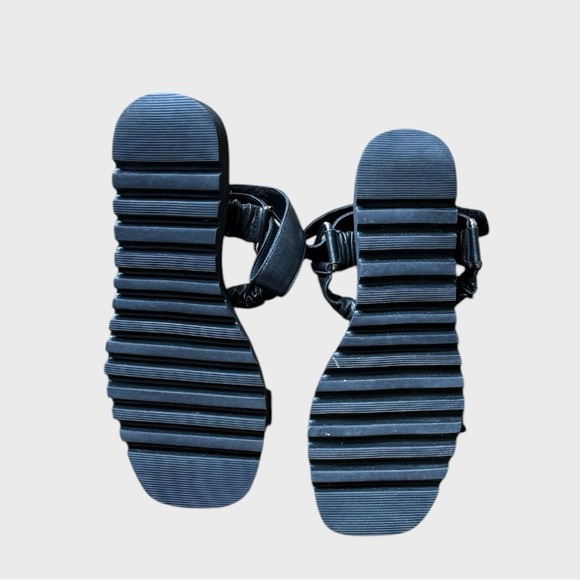Anthropologie A Fiona Sport Sandals Black size 37 (6.5) - Picture 6 of 11
